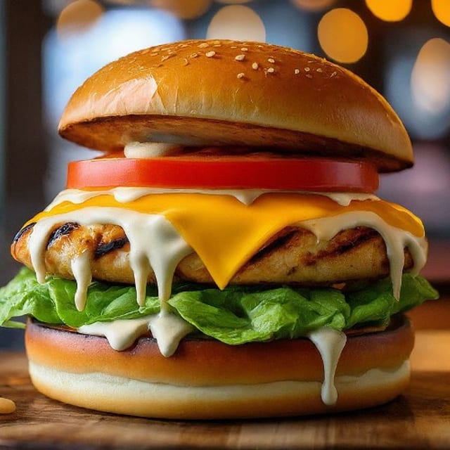 Grilled Chicken Burger.