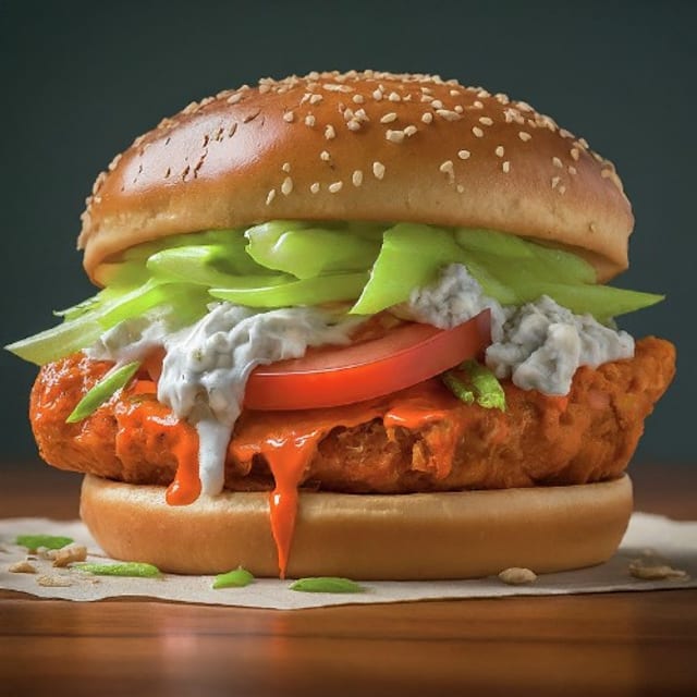 Buffalo Chicken Burger.