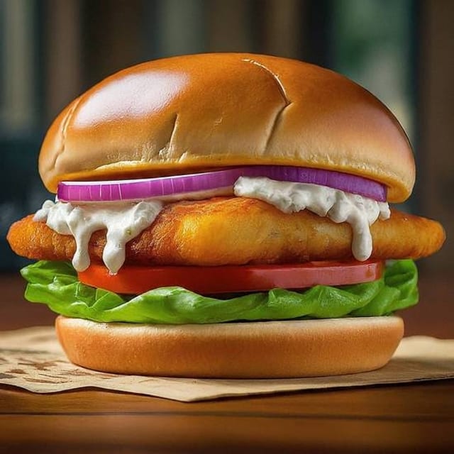 Tilapia Burger.