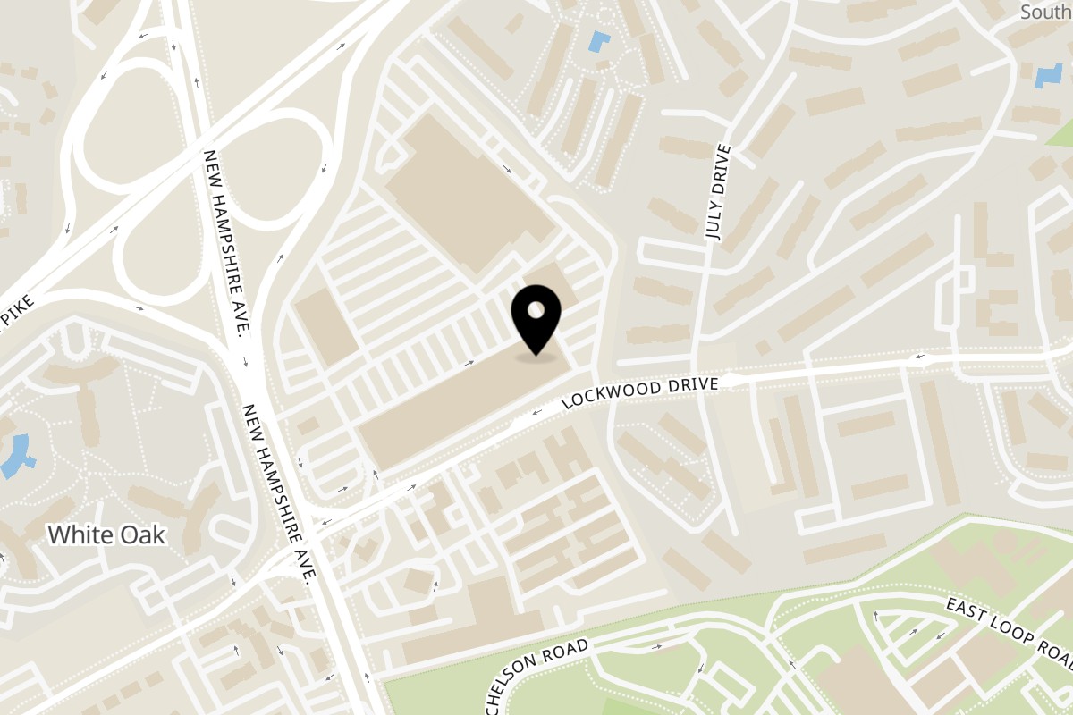 Map showing the location of America's Best Wings* White Oak on 11245 New Hampshire Ave in Silver Spring